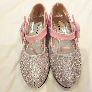 SCARPE DA FESTA RAGAZZA CRISTALLI ROSA di SIBAHE - TAGLIA 32 - NUOVE senza SCATOLA - Foto 1 di 7