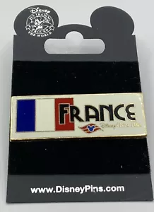 Disney Cruise Line DCL - Pin BANDERA DE FRANCIA - 2007 Nuevo en la tarjeta Magic Ship Lanzamiento - Imagen 1 de 2