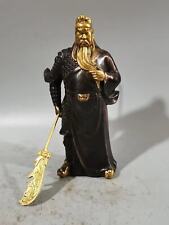 Brass Gilded Guan Gong Bronze Statue Martial God of Wealth Ornament