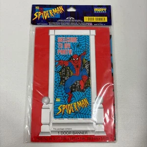 Vintage 1994 Marvel Spider-Man Party Makers Türbanner 2' x 5' Neu Versiegelt - Bild 1 von 9