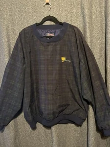 Vintage Presidents Cup Green Plaid Golf Windbreaker PGA Tour Women’s XL - Picture 1 of 4