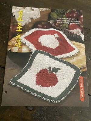 House of White Birches Apple Hot Pads Knitting Pattern - Image 1 of 2