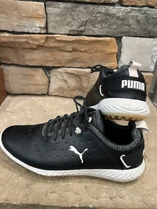 Puma Women’s Ignite Black Leather Spikes Golf Shoes 192987-03 Size 7 - Picture 1 of 6