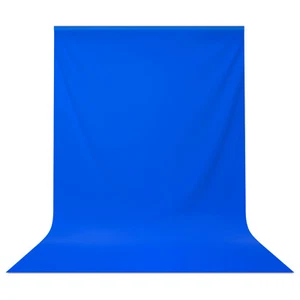LSP 5x10 Ft. Polyester Blue Muslin Backdrop Photography Background Photo Screen - Picture 1 of 5