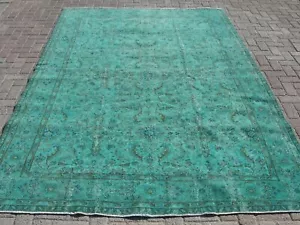 7x10 area blue Rug, Large rug,  oversize area rug, kilim rug, carpet rugs 7x10 - Picture 1 of 10