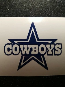 Dallas Cowboys 3.5" H Vinilo Calcomanía Coche/Camión Cornholes Portátiles Ventanas Tazas - Imagen 1 de 2
