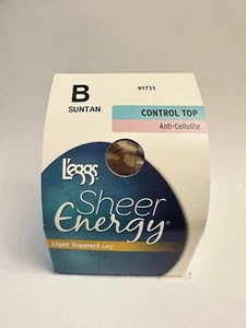 L'eggs Sheer Energy Control Top Anti-Cellulite Leg Pantyhose, B Suntan 91731 - Picture 1 of 1