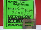 VERBECK # 7088/2 Ätzschildersatz H0 Dampflok Bw Hof BR 01 u.a.