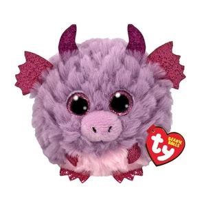 TY Puffies Spark Dragon Childrens Beanie Ball Soft Toy - Picture 1 of 1