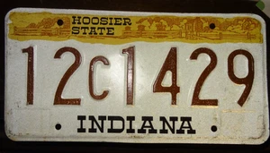 1984 Indiana License Plate “Hoosier State” Clinton County - Picture 1 of 1