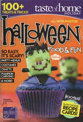 TASTE OF HOME HOLIDAY August 2010 Halloween Food & Fun Crafts Pumpkin Carving - Image 1 of 2
