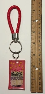 Handmade Resin Keychain Bag Clip - Not Always Sarcastic - Funny Novelty Gift - Picture 1 of 1