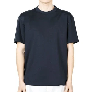 Loro Piana Men's Basic Jersey Cotton Short Sleeve (Navy) FAM8924 W000 128573091 - Picture 1 of 8