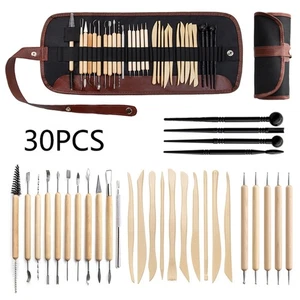 30pcs DIY Clay Pottery Tool Set Double Sided Ceramic Sculpting Carving Drill Pen - Picture 1 of 8