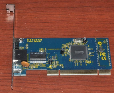 NETGEAR FA311 REV-B1 PCI Fast Ethernet Card - Image 1 of 3