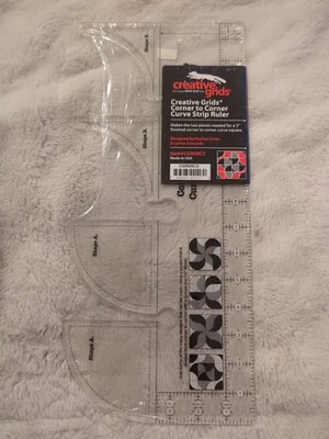 Creative Grids Corner To Corner Curve Strip Ruler CGRSRC3 - Image 1 of 4