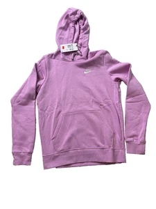 Nike Sudadera con Capucha Para Mujer XS Rosa Pullover Sudadera Swoosh Logo Informal DQ5793-632 Nuevo - Imagen 1 de 7