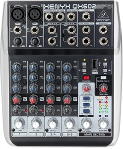 Behringer Xenyx QX602MP3 Mixer with USB MP3 Playback - Picture 1 of 7