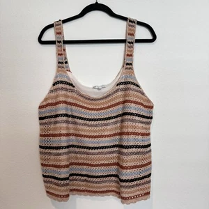 Jessica Simpson Sleeveless Crochet Camisole Tank Top Size 3X - Picture 1 of 7