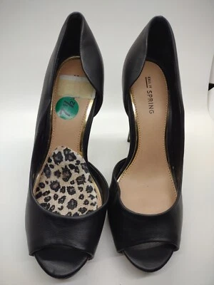 Call It Spring High Heel Open Toe Shoes Size 7.5 Black S015 - Image 1 of 4