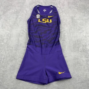Traje de velocidad Nike LSU Tigers Pro Elite para mujer pequeño púrpura AeroSwift pista de correr - Imagen 1 de 9