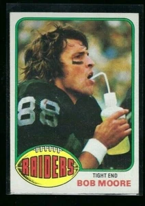 Topps Football #528 1976 - Bob Moore - Oakland Raiders - Imagen 1 de 2