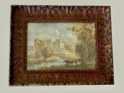 Pintura acuarela original Wycliffe Egginton (1875-1951) alimentación ganado ENMARCADO Foto 1 de 4