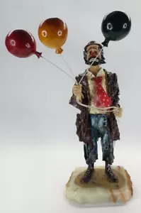1984 große Vintage Ron Lee Emmett Kelly Clown Figur mit Luftballons - Bild 1 von 11