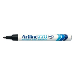 Artline Black Freezer Bag Permanent Marker Pen Frost Resistant - Picture 1 of 3