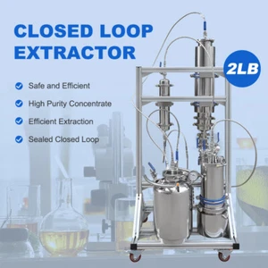 2LB Stainless Steel Closed Loop Extractor for Plant Extraction  - Picture 1 of 15