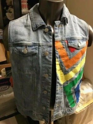Chaleco Pride Denim Indigo - Género Incluido - NUEVO con etiquetas ELECCIÓN DE TALLA Foto 1 de 4