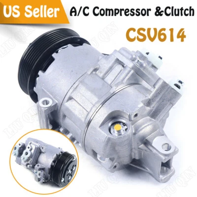 A/C Compressor & Clutch Fits For 2010-13 Suzuki Grand Vitara Kizashi 2.4L CSV614 Foto 1 de 4