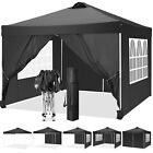 10X10 Pop Up Canopy Tent With 4 Removable Sidewalls Waterproof Instant Gazebos