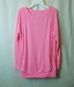 Girls SO Raglan Tunic Pink Splash Sweatshirt with Front Pouch Size XL (14/16) - Picture 1 of 6
