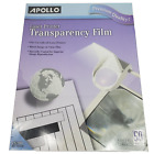 Apollo LASER PRINTER Transparency Film, 50 Sheets VCG7060E, Non Stripped 8.5x11
