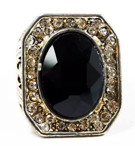 Certified Natural Black Topaz Men's Ring 71.10 Cts Loose Gemstone R4156 - Picture 1 of 4