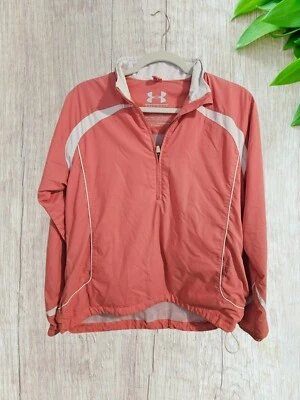 Under Armour 1/2 Zip Golf Wear RED Jacket DNA Size Medium - Image 1 of 4