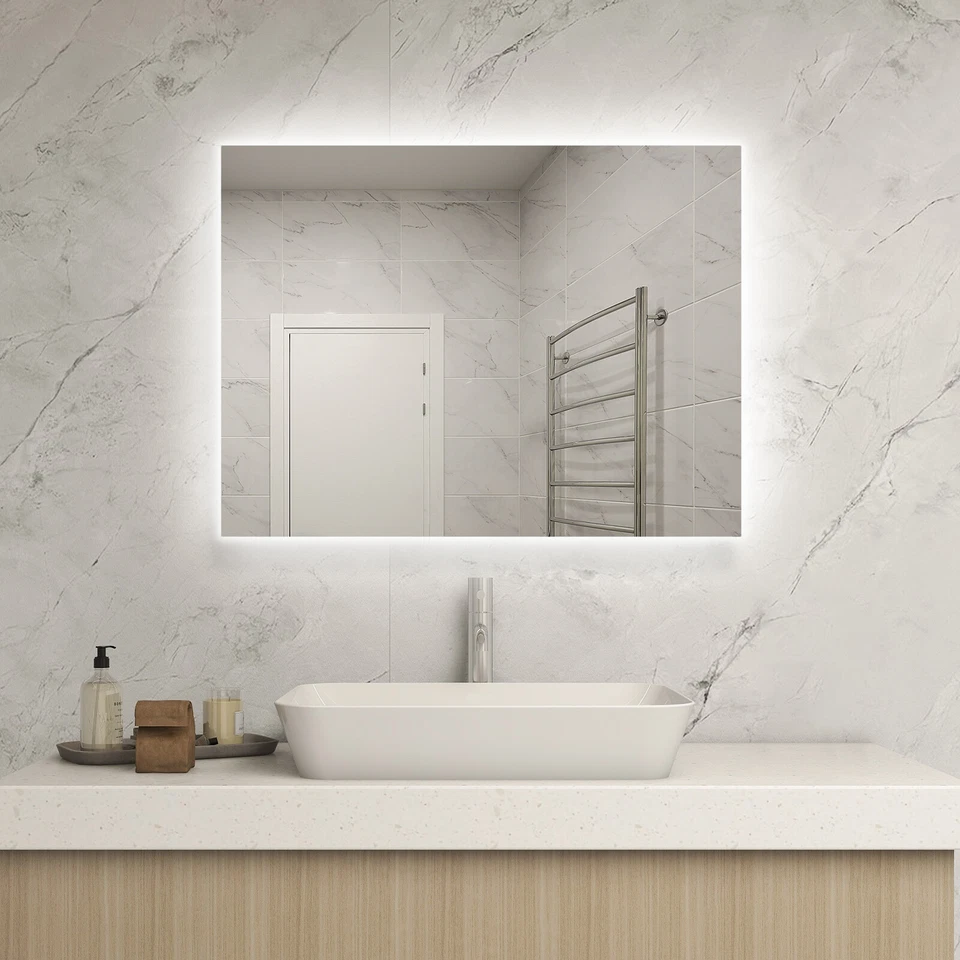 450W Badspiegel Beleuchtung Wand Badezimmerspiegel Heizung Spiegel Lichtspiegel - Bild 1 von 4