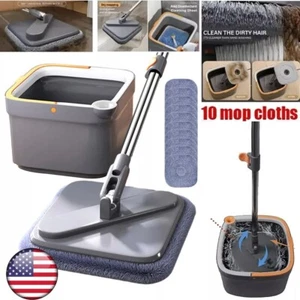 Rotating Mop And Bucket Set 360° Spin Mop Self-Cleaning Household Cleaning Mop - Picture 1 of 10