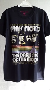 Camiseta Pink Floyd Dark Side of the Moon Tour 73 para hombre mujer color negro talla M - Imagen 1 de 1