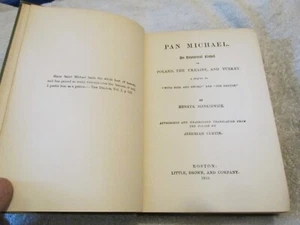 Pan Michael by Henryk Sienkiewicz, 1910 Antique HC Book Poland Ukraine Turkey - Picture 1 of 3