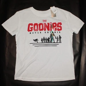 Case of 12 Goonies Never Say Die White Graphic Print T-Shirt New W/Tags Size M - Bild 1 von 7