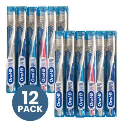 12-Pack Oral-B CrossAction Gentle Clean Manual Toothbrush 35 Extra Soft Bristles - Image 1 of 3