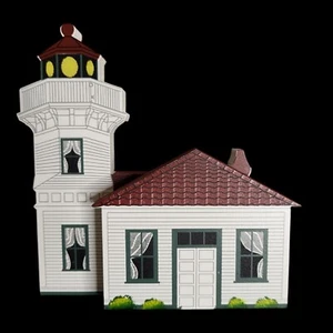Vtg 1995 Sheila's Mukilteo Lighthouse Washington State Wood Shelf-Sitter Decor - Imagen 1 de 5