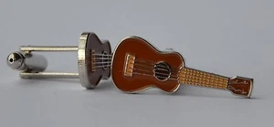Ukulele Quality Enamel Cufflinks - Picture 1 of 1