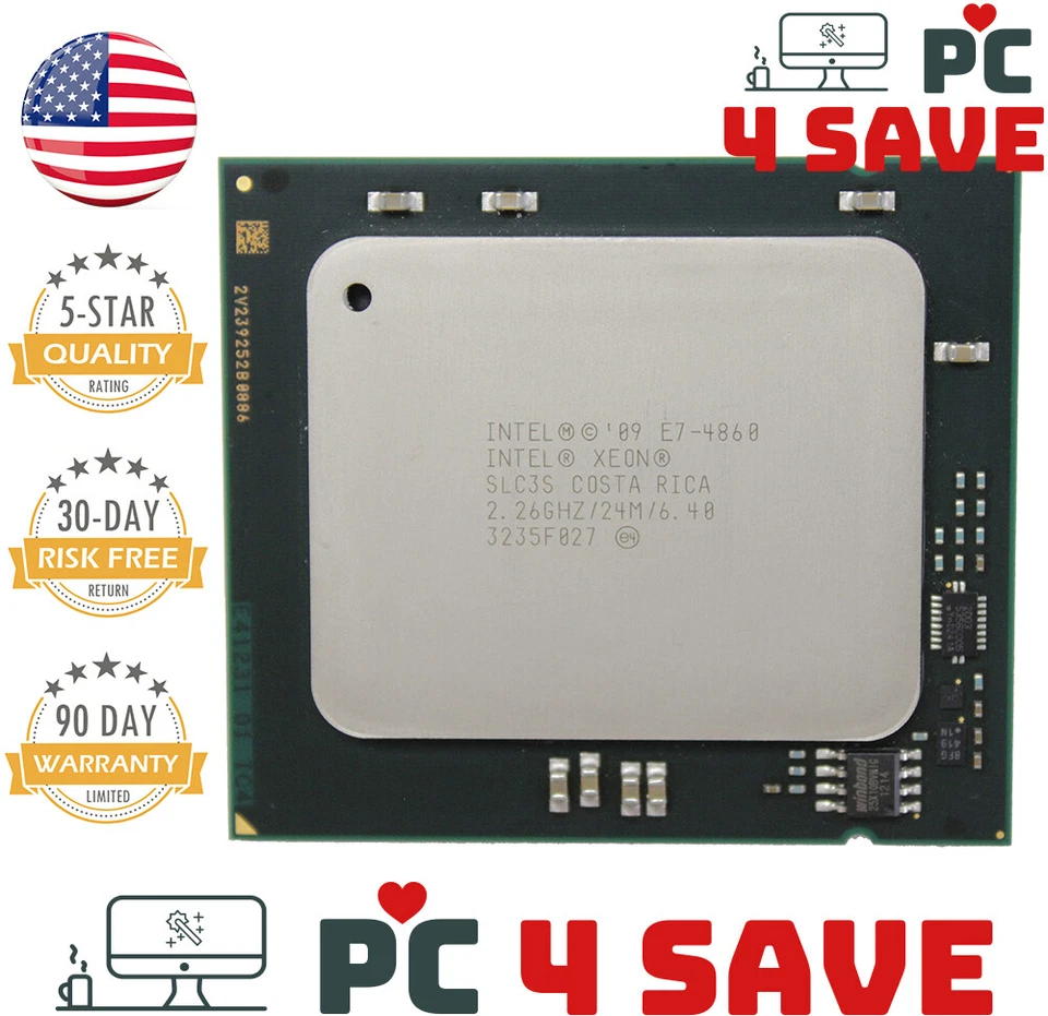 Intel Xeon E7-4860 SLC3S 2.26GHz 24MB 10-Core LGA 1567 Server Processor 130W P4S - Image 1 of 1