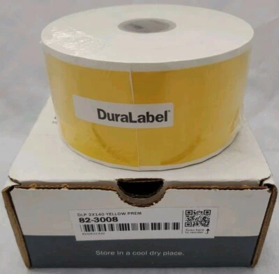 GRAPHIC PRODUCTS Yellow Premium Duralabel 2" x 140' 3.0 mil Vinyl Labeling Tape 82-3008