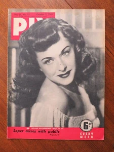 Pix magazine Australia October 9, 1948 - Paulette Goddard cover, last Kanaka - Picture 1 of 5