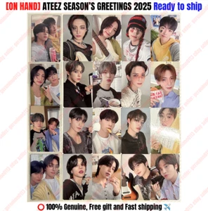 *[ON HAND]* ATEEZ 2025 SEASON'S GREETINGS ROCK WILL NEVER DIE/ATEEZ GOLDEN HOUR - Picture 1 of 69