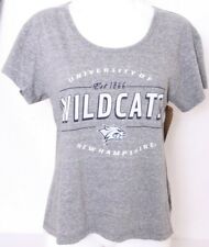 NEW New Hampshire Wildcats Gray Blue 84 SS Round Neck Tee Shirt Women's M